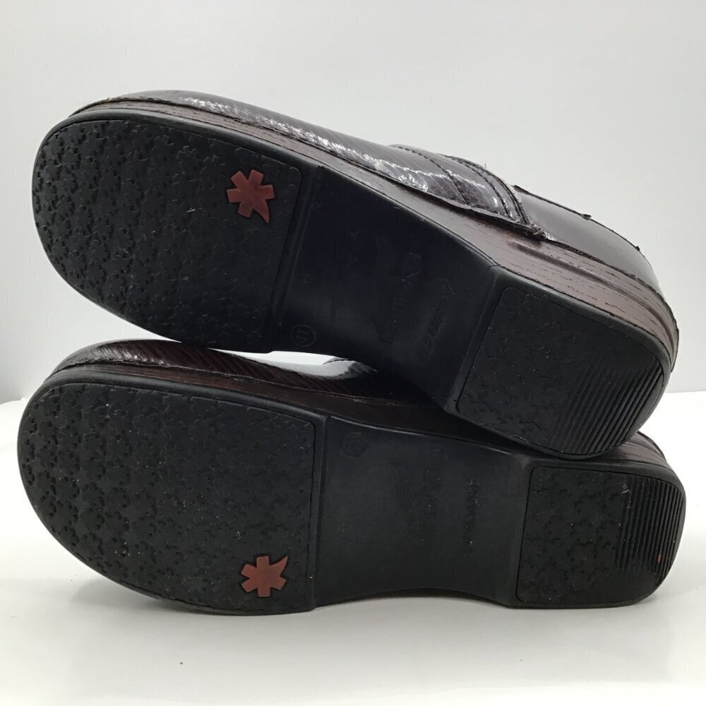 Women's 41 Dansko Clogs Faux Woodgrain Finish Professional Nursing Brown 10.5-11 - Picture 12 of 14